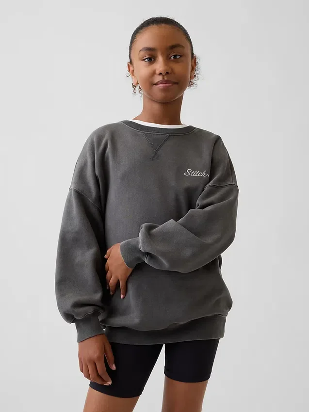 Bluza dziecięca GAP × Disney Vintagesoft w stylu oversize
