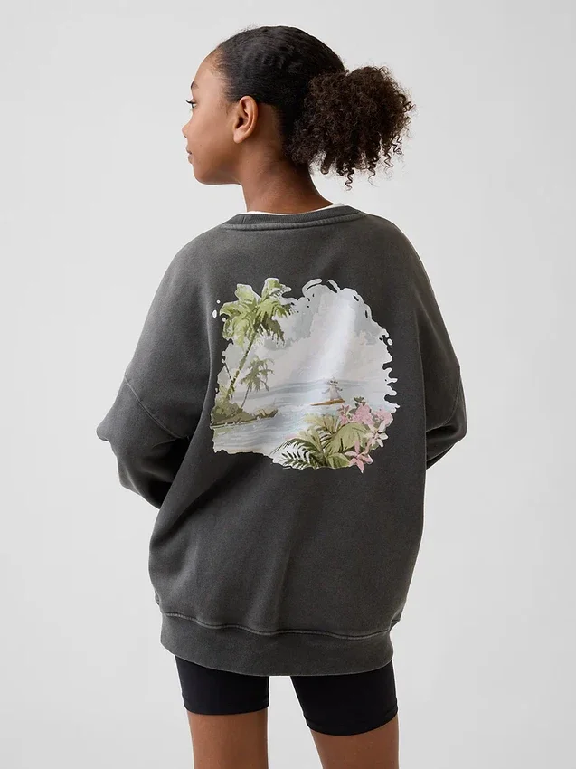 Bluza dziecięca GAP × Disney Vintagesoft w stylu oversize