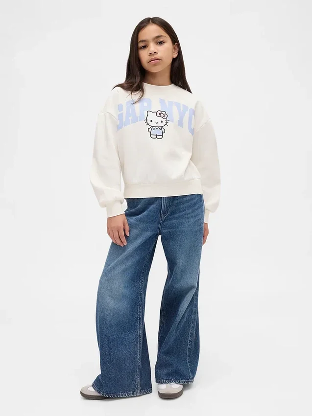 Bluza dziecięca Vintagesoft z logo Hello Kitty