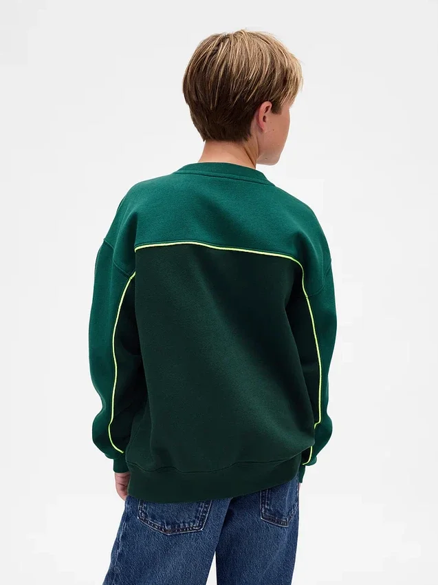 Bluza dziecięca Vintagesoft z logo w stylu colorblock