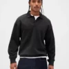 Bluza koszulka polo oversize dla dorosłych z grubej dzianiny