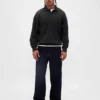 Bluza koszulka polo oversize dla dorosłych z grubej dzianiny