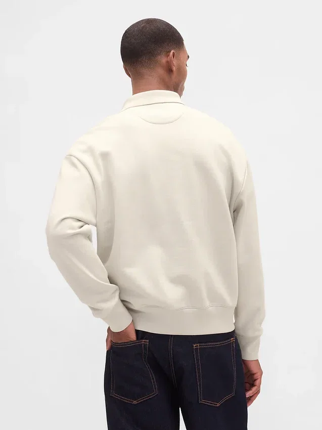 Bluza koszulka polo oversize dla dorosłych z grubej dzianiny