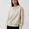 Bluza koszulka polo oversize dla dorosłych z grubej dzianiny