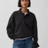 Bluza koszulka polo oversize dla dorosłych z grubej dzianiny