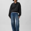 Bluza koszulka polo oversize dla dorosłych z grubej dzianiny