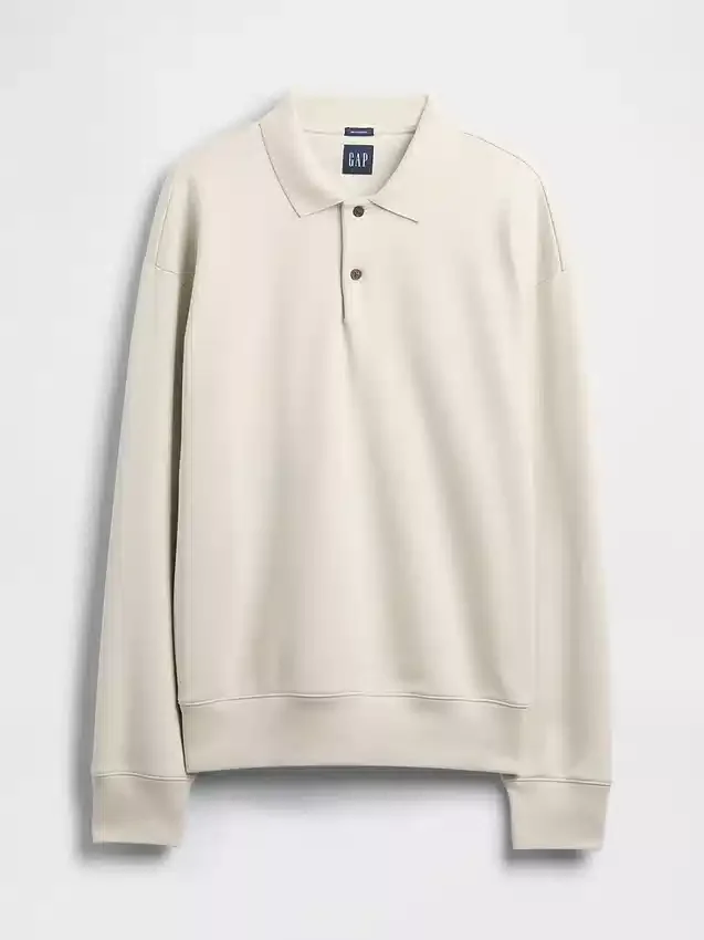 Bluza koszulka polo oversize dla dorosłych z grubej dzianiny
