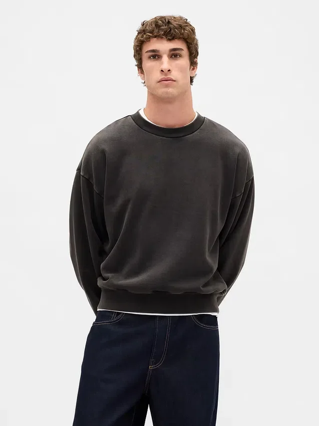 Bluza oversize dla dorosłych z grubej dzianiny