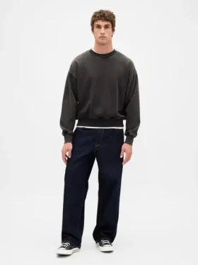 Bluza oversize dla dorosłych z grubej dzianiny