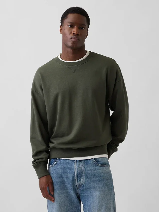 Bluza oversize dla dorosłych z grubej dzianiny frotte