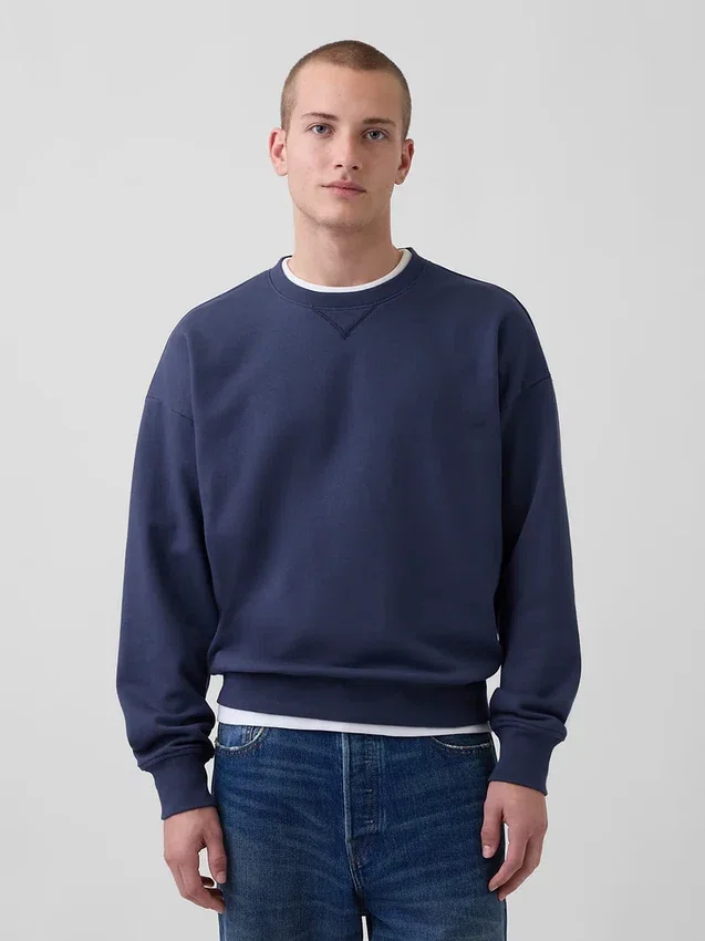 Bluza oversize dla dorosłych z grubej dzianiny frotte