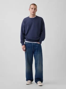 Bluza oversize dla dorosłych z grubej dzianiny frotte