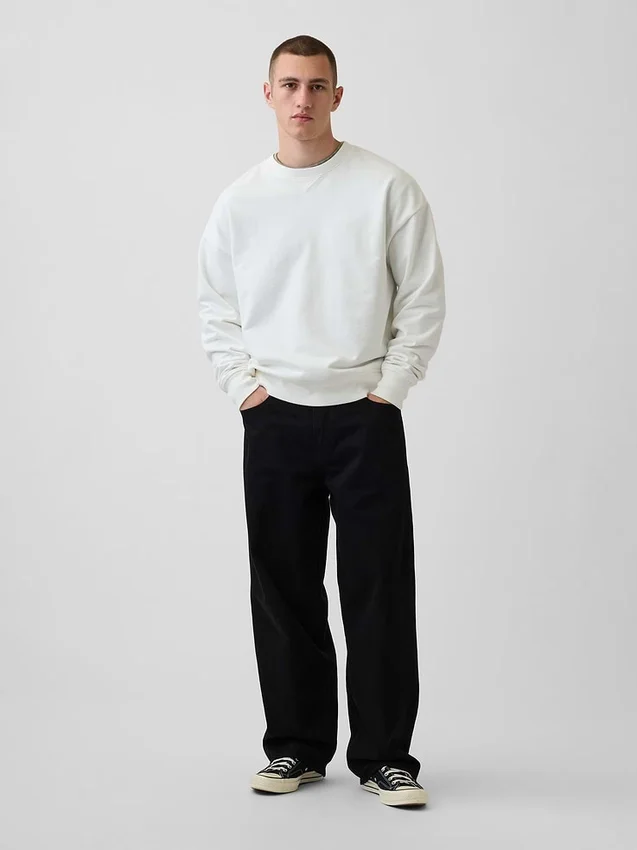 Bluza oversize dla dorosłych z grubej dzianiny frotte