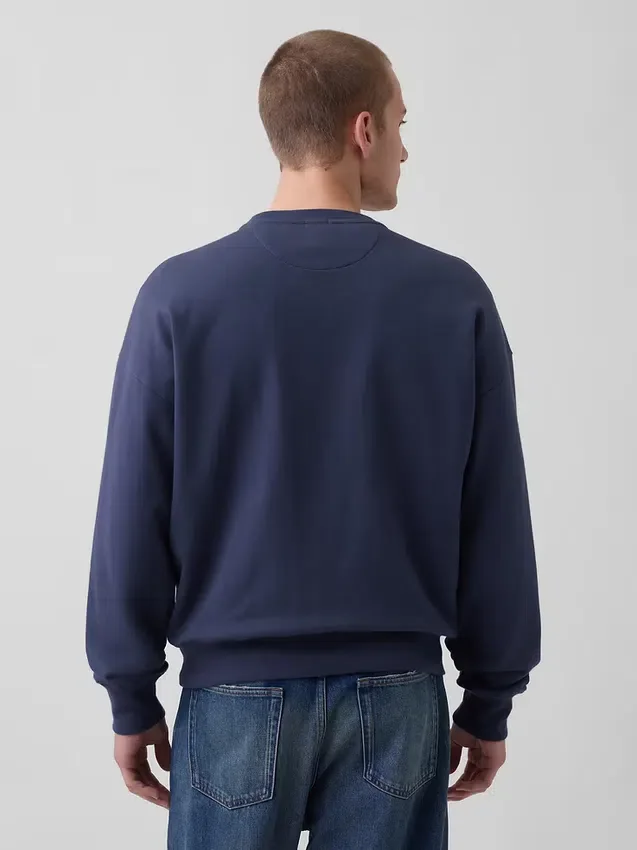 Bluza oversize dla dorosłych z grubej dzianiny frotte