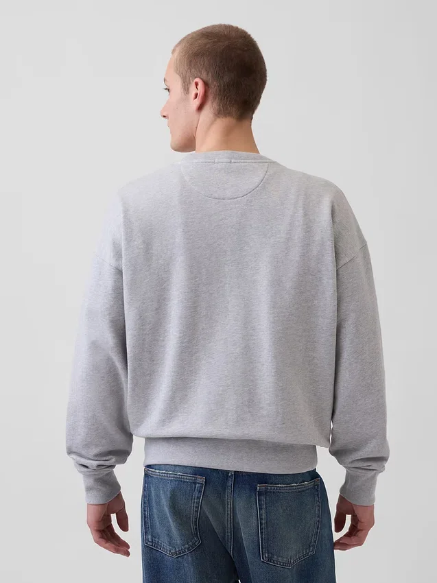 Bluza oversize dla dorosłych z grubej dzianiny frotte