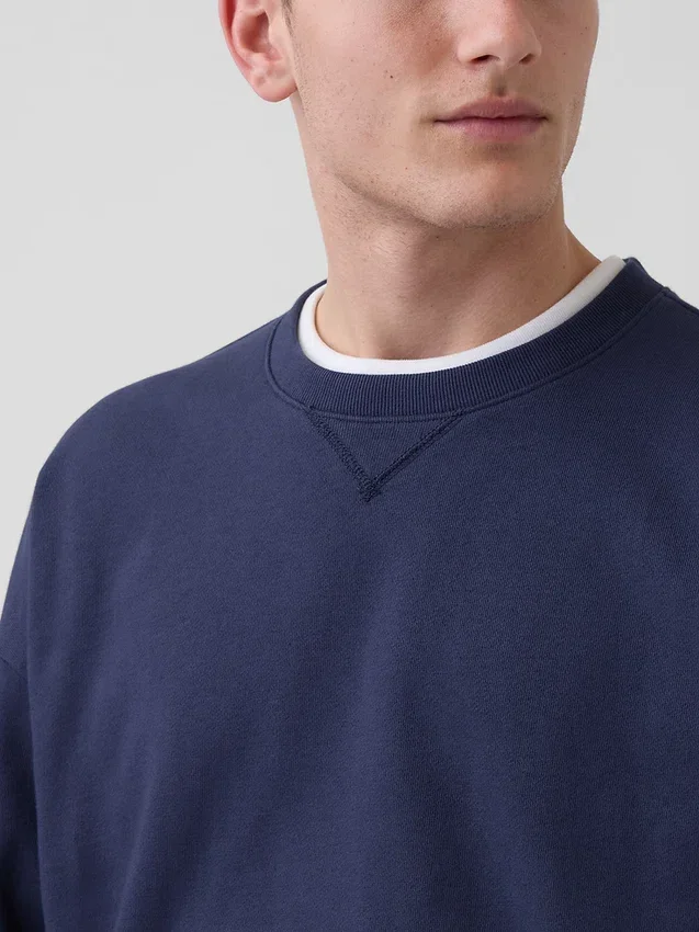 Bluza oversize dla dorosłych z grubej dzianiny frotte