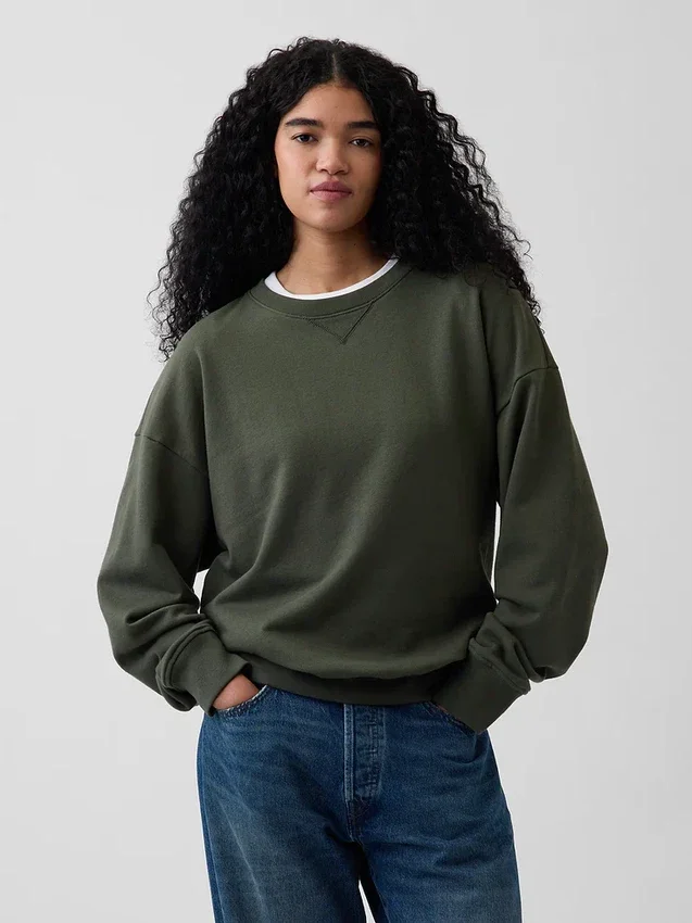 Bluza oversize dla dorosłych z grubej dzianiny frotte