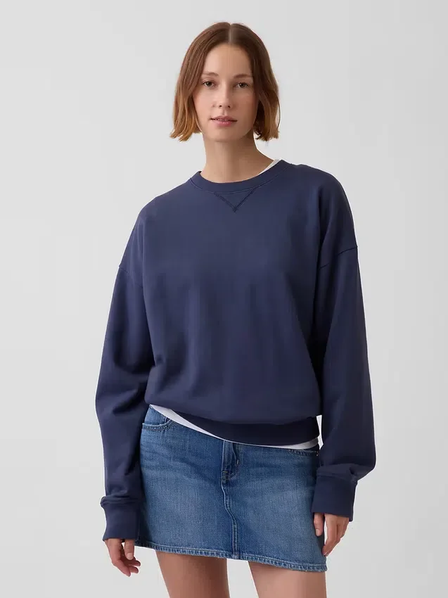 Bluza oversize dla dorosłych z grubej dzianiny frotte