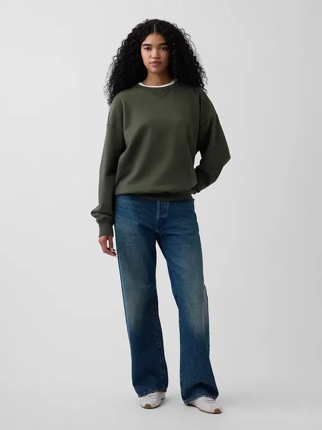 Bluza oversize dla dorosłych z grubej dzianiny frotte