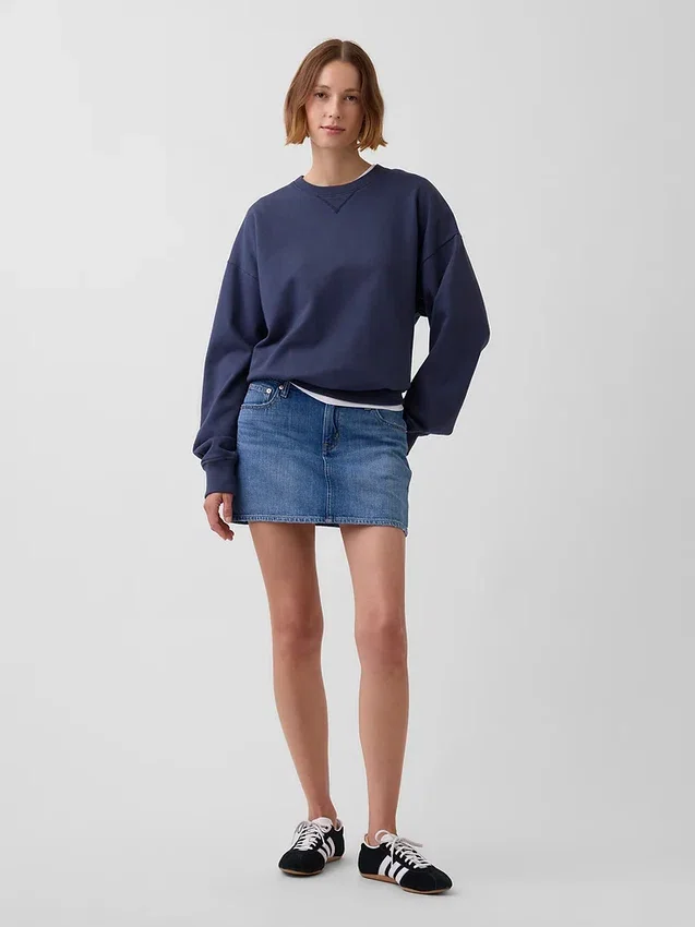 Bluza oversize dla dorosłych z grubej dzianiny frotte