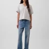 Bluza oversize z frotte Vintagesoft z dekoltem w serek