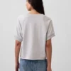 Bluza oversize z frotte Vintagesoft z dekoltem w serek