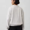 Bluza oversize z frotte Vintagesoft z golfem i logo