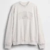 Bluza oversize z frotte Vintagesoft z golfem i logo
