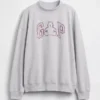 Bluza oversize z frotte Vintagesoft z golfem i logo