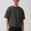 Bluza oversize z grubej dzianiny frotte