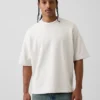 Bluza oversize z grubej dzianiny frotte