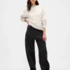 Bluza oversize z grubej dzianiny frotte