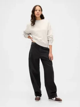 Bluza oversize z grubej dzianiny frotte
