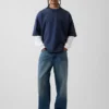 Bluza oversize z grubej dzianiny frotte