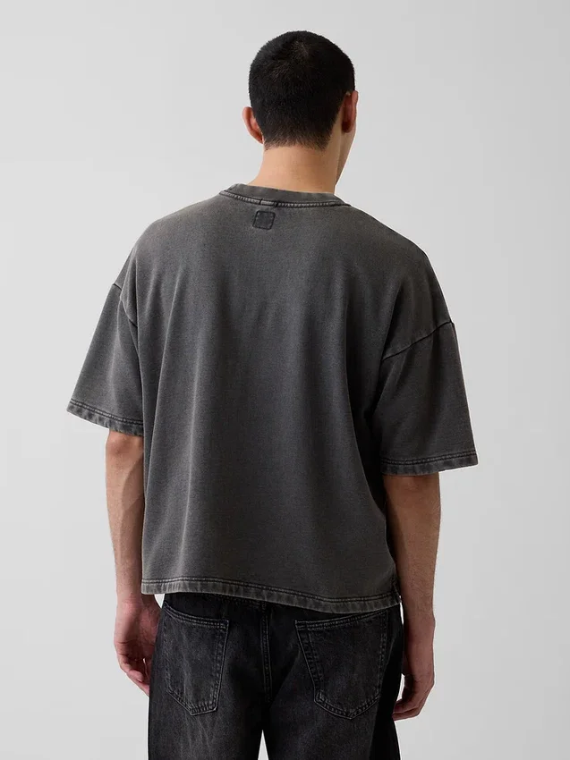 Bluza oversize z grubej dzianiny frotte