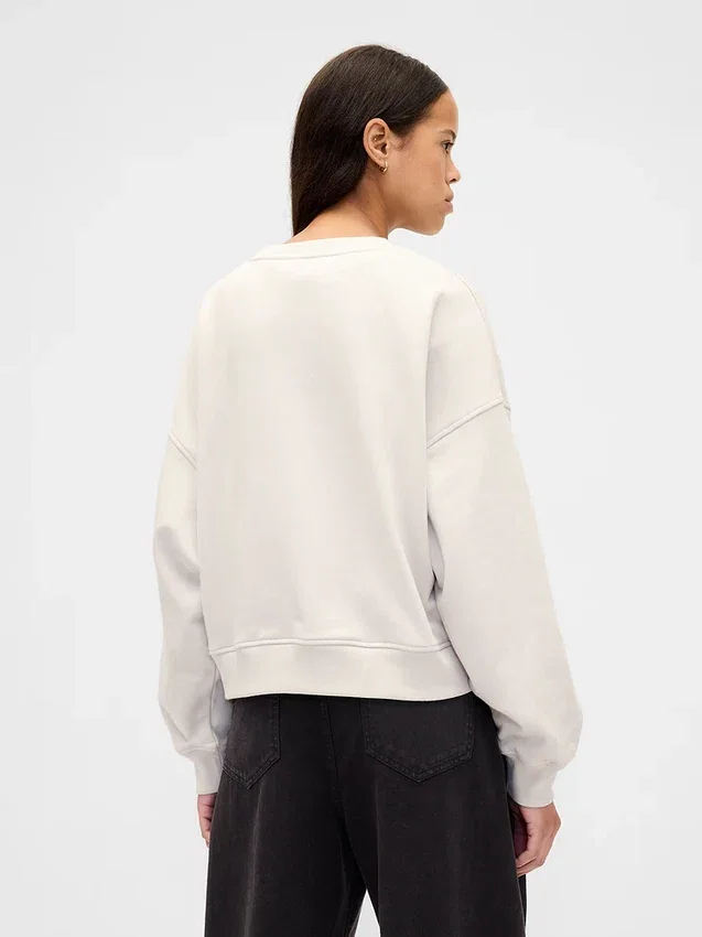 Bluza oversize z grubej dzianiny frotte