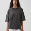 Bluza oversize z grubej dzianiny frotte