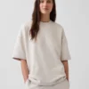 Bluza oversize z grubej dzianiny frotte