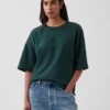 Bluza oversize z grubej dzianiny frotte