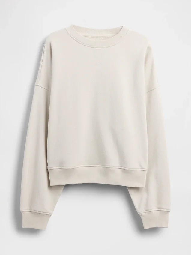 Bluza oversize z grubej dzianiny frotte