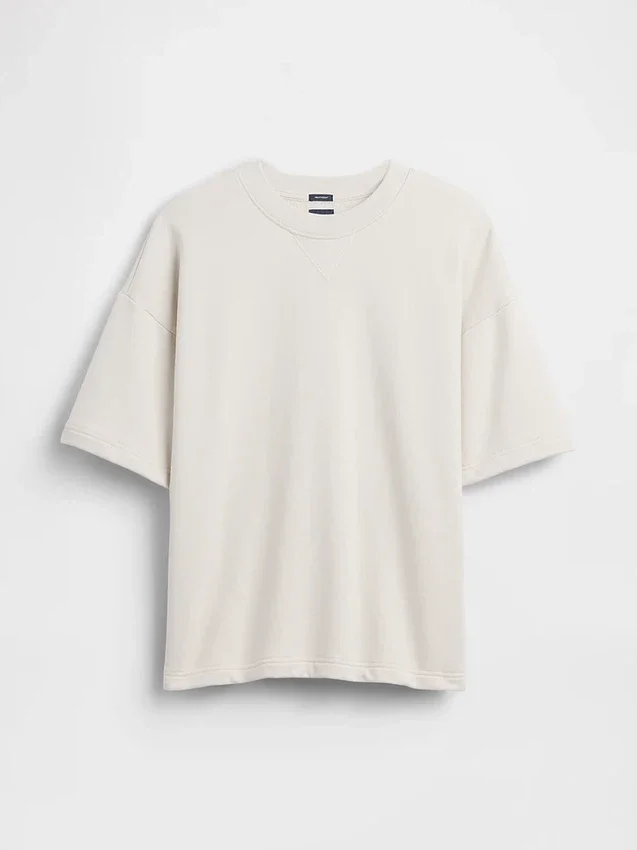 Bluza oversize z grubej dzianiny frotte