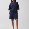 Bluza oversize z grubej dzianiny frotte