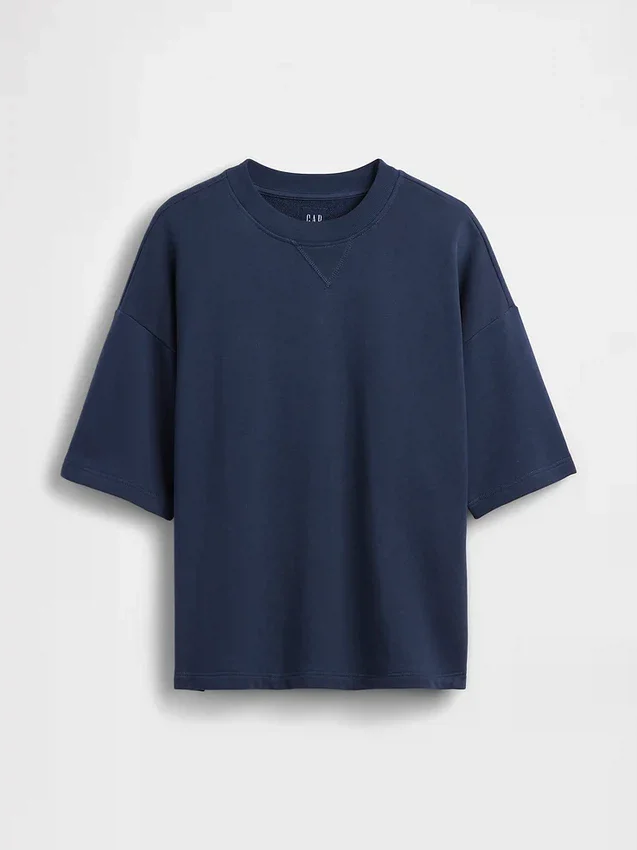 Bluza oversize z grubej dzianiny frotte