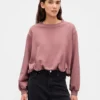 Bluza oversize z grubej dzianiny frotte typu „bubble”