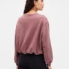 Bluza oversize z grubej dzianiny frotte typu „bubble”