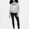 Bluza oversize z grubej dzianiny frotte z logo i stójką
