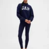 Bluza oversize z grubej dzianiny frotte z logo i stójką