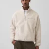 Bluza oversize z polaru Sherpa z półzamkiem