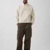 Bluza oversize z polaru Sherpa z półzamkiem
