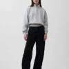Bluza oversize z półzamkiem i klockowym dekoltem Vintagesoft